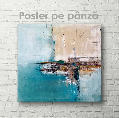 Poster - Culori abstracte, 40 x 40 см, Panza pe cadru