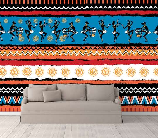 Wall Mural - Seamless wallpaper in ethnic style 2