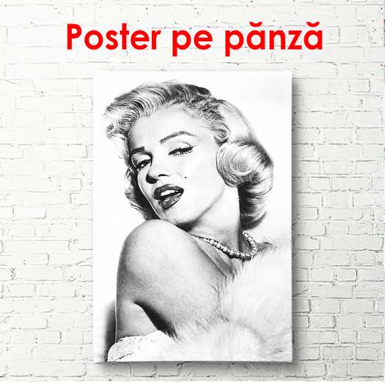 Постер - Мэрилин Монро в белом платье, 60 x 90 см, Постер в раме