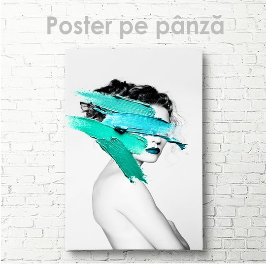 Постер, Девушка, 30 x 45 см, Холст на подрамнике