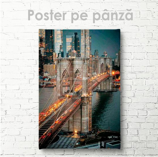 Постер, Знаменитый мост, 30 x 45 см, Холст на подрамнике