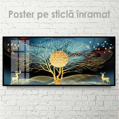Poster - Peisaj glamour, 60 x 30 см, Panza pe cadru