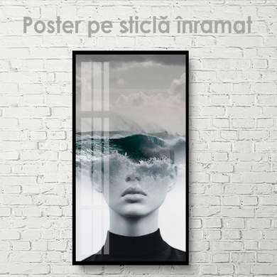 Poster - În gândul său, 30 x 60 см, Panza pe cadru