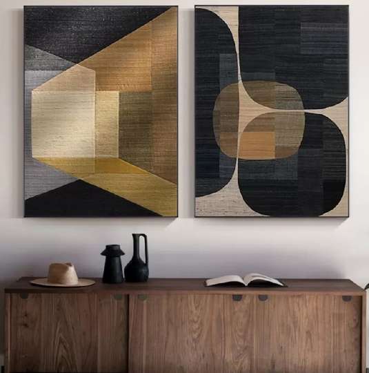 Poster - Modern Abstraction, 60 x 90 см, Framed poster on glass, Sets