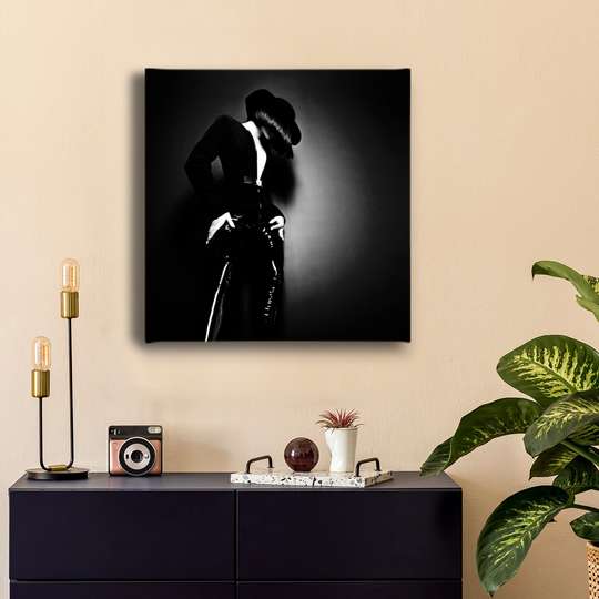 Poster - Girl with caret, 40 x 40 см, Canvas on frame, Nude