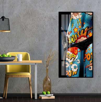 Poster - Art on the body, 30 x 60 см, Canvas on frame