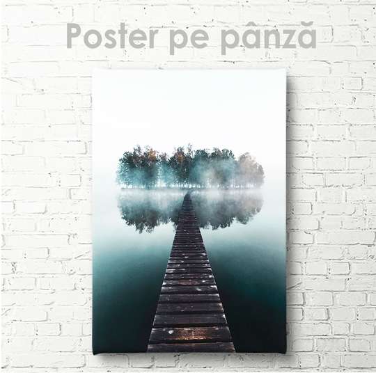 Постер, Мост в острову, 30 x 45 см, Холст на подрамнике