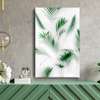 Постер - Зеленые листья пальм в тумане, 30 x 60 см, Холст на подрамнике, Ботаника