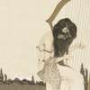 Poster - Fată care cântă la harpă, 40 x 40 см, Panza pe cadru