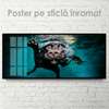 Poster, Câinele sub apă, 60 x 30 см, Panza pe cadru