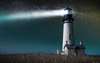 Wall Mural - Lighthouse in the night sky
