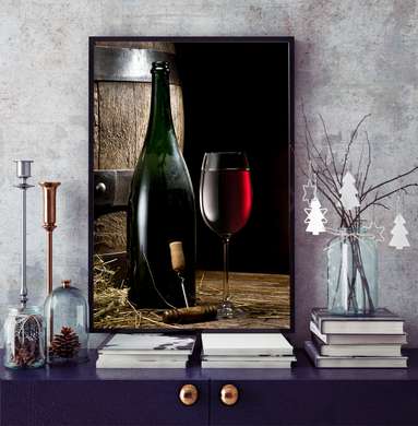Poster - Wine, 30 x 45 см, Canvas on frame
