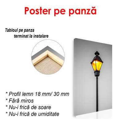 Постер - Уличный фонарь, 30 x 60 см, Холст на подрамнике
