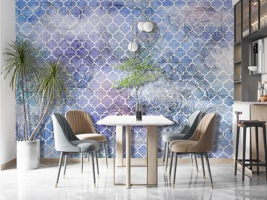 Wall Mural - Abstract background in different shades of blue