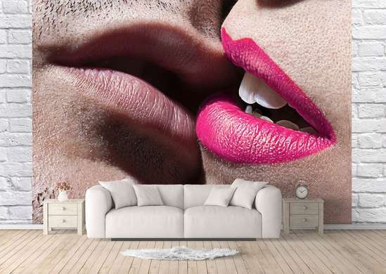 Wall Mural - Pink lipstick