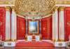 Wall Mural - Classic red interior with columns.
