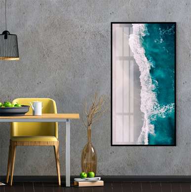 Постер - Морская волна, 30 x 60 см, Холст на подрамнике