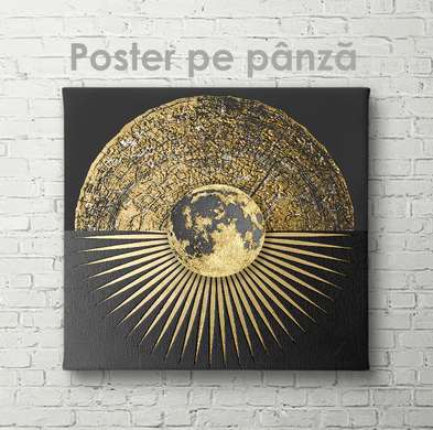 Poster - Luna aurie, 40 x 40 см, Panza pe cadru