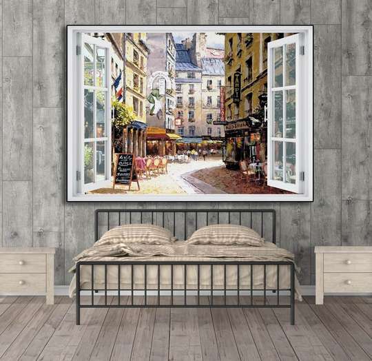 Wall Decal - History City View Window