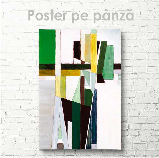 Постер - Прямоугольники, 30 x 45 см, Холст на подрамнике, Абстракция