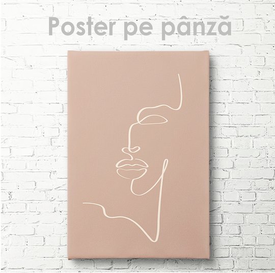 Постер, Минимализм девушке, 30 x 45 см, Холст на подрамнике