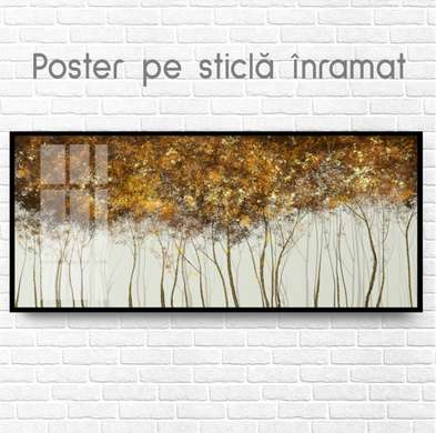 Poster - Peisaj abstract al naturii, 60 x 30 см, Panza pe cadru