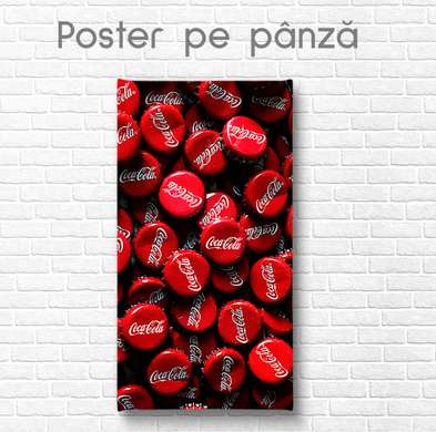 Poster - Coca cola, 30 x 60 см, Panza pe cadru