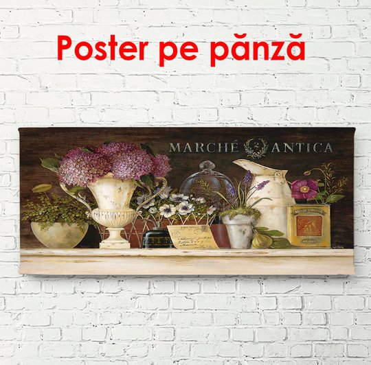 Постер, Красивый натюрморт, 90 x 45 см, Постер в раме