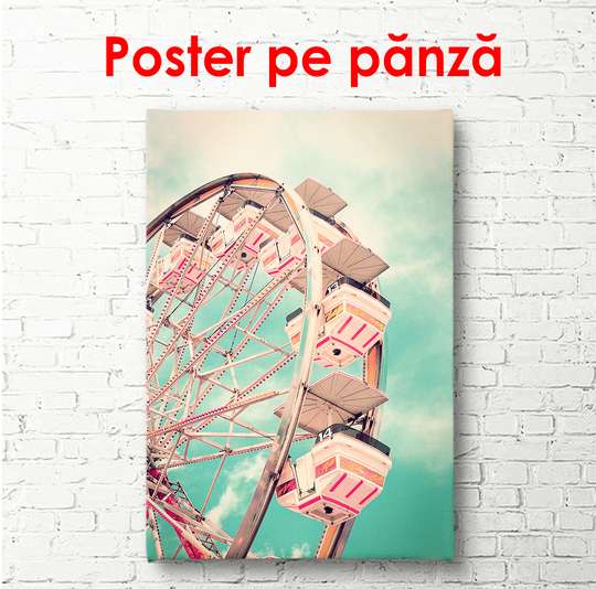 Poster - Ferris wheel, 30 x 45 см, Canvas on frame, Different