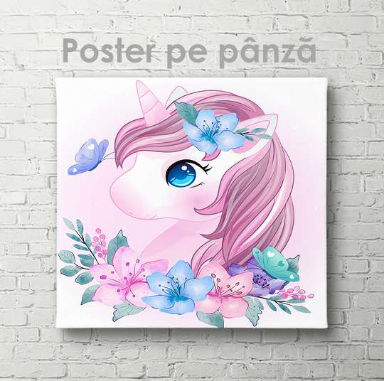Poster - Magic pony, 40 x 40 см, Canvas on frame, For Kids