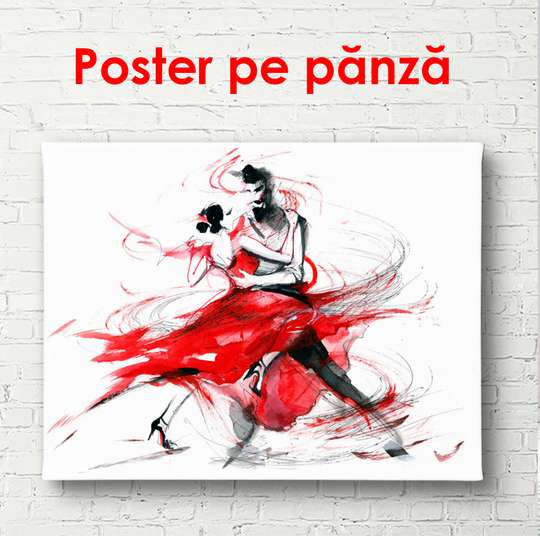 Постер - Танго, 90 x 60 см, Постер в раме, Минимализм