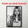 Poster - Kate Moss cu o țigară, 60 x 90 см, Poster înrămat