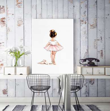 Poster - Fată balerină, 30 x 45 см, Panza pe cadru