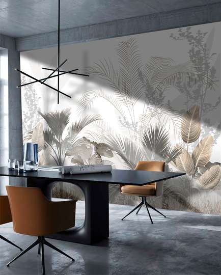 Wall Mural - Tropical plants and palm trees