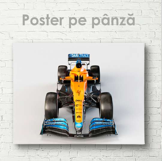 Poster, Formula 1 galbenă, 45 x 30 см, Panza pe cadru