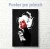 Постер - Девушка с белыми волосами, 40 x 40 см, Холст на подрамнике