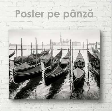 Poster - Gondolele, 45 x 30 см, Panza pe cadru