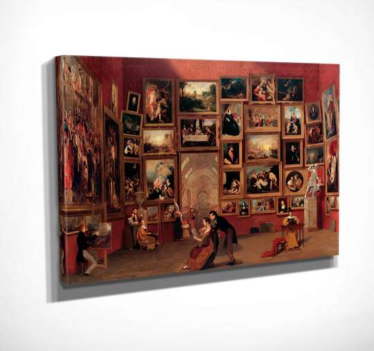 Постер - Искусство в музеи, 45 x 30 см, Холст на подрамнике, Живопись