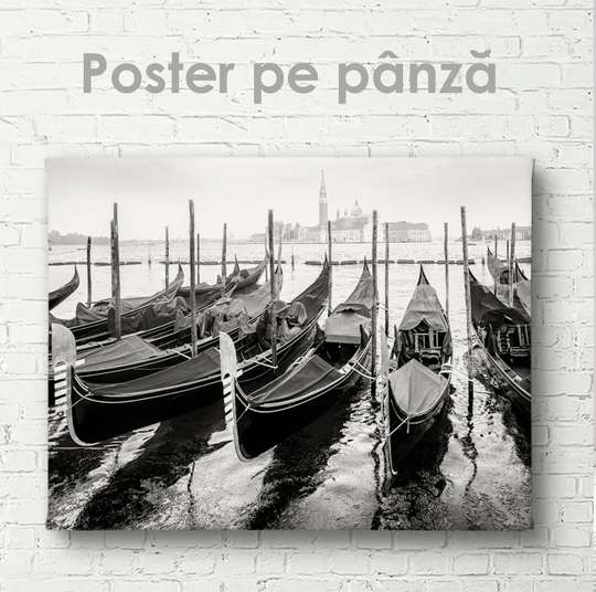 Poster, Gondolele, 45 x 30 см, Panza pe cadru