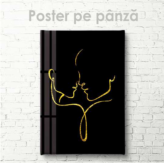 Poster - Features of love, 30 x 45 см, Canvas on frame, Minimalism