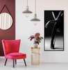 Poster - Woman in black heels, 30 x 90 см, Canvas on frame