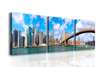 Модульная картина, Панорама Нижнего Манхэттена, 225 x 75