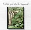 Постер - Мост в джунглях, 30 x 45 см, Холст на подрамнике, Природа