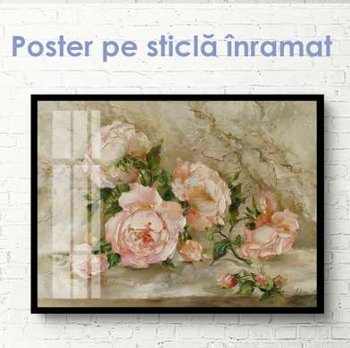 Постер - Нежность трепетных цветов, 45 x 30 см, Холст на подрамнике