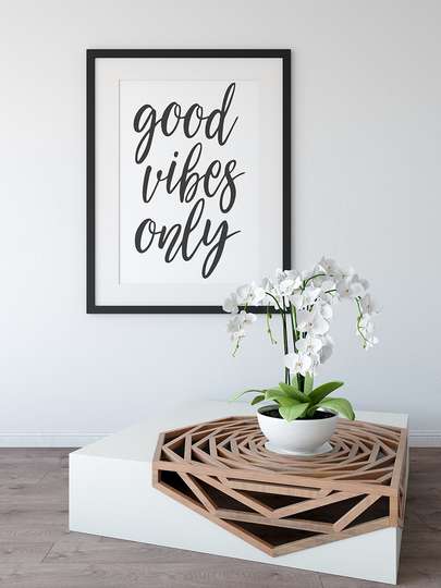 Poster - Only positive, 30 x 45 см, Canvas on frame