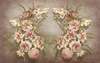 Wall Mural - Wreath of delicate flowers