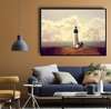 Poster - Lighthouse on the shore, 45 x 30 см, Canvas on frame, Nature