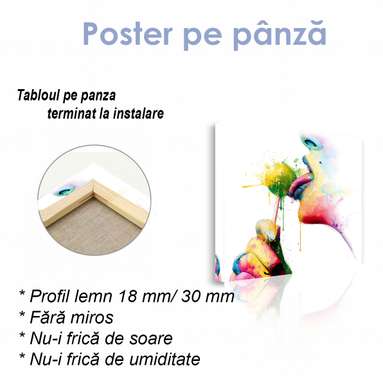 Poster - Imagine abstractă, 40 x 40 см, Panza pe cadru