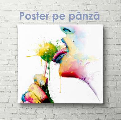 Poster - Imagine abstractă, 40 x 40 см, Panza pe cadru
