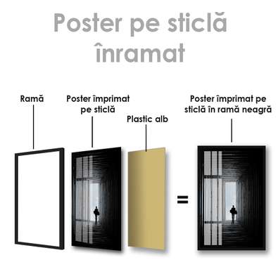 Poster - Ieșire din Tunel, 30 x 45 см, Panza pe cadru